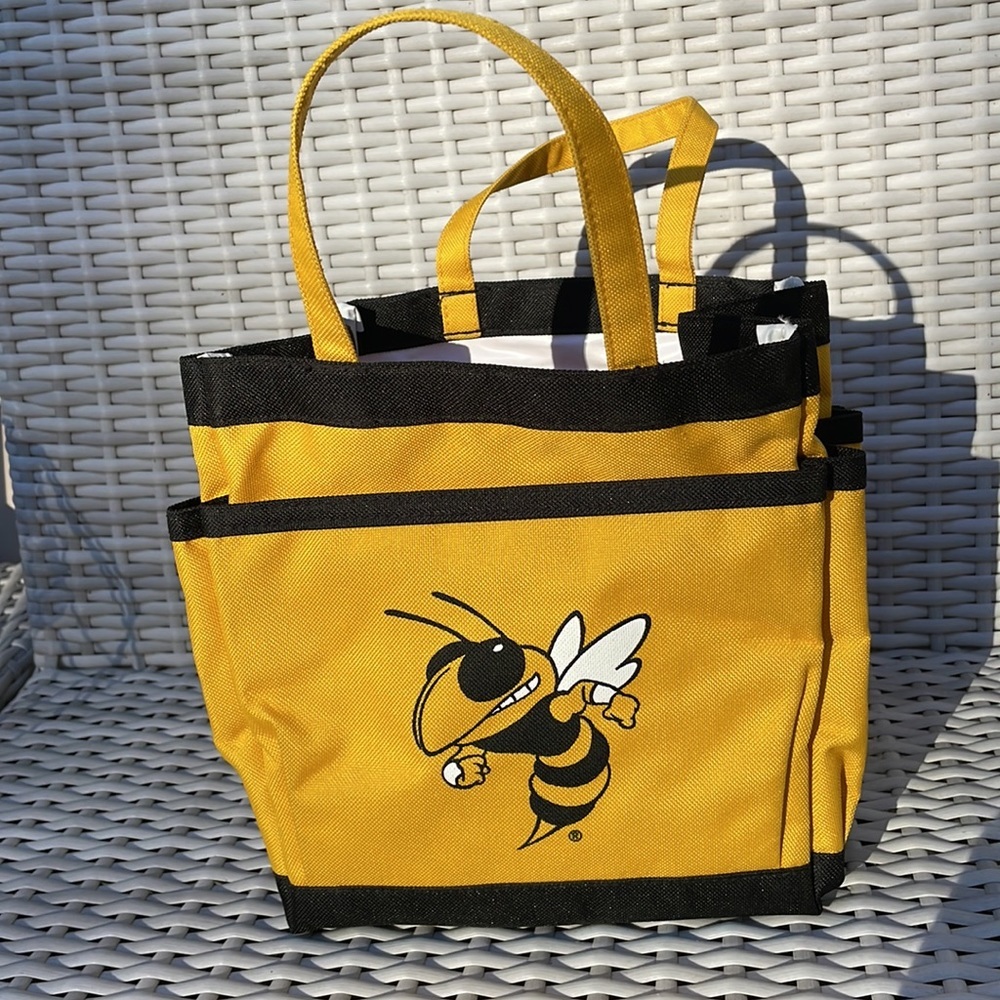 🐝 Georgia Tech Yellow /Black Multi-Pocket Shower Caddy Bag